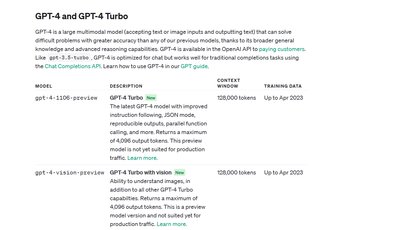 GPT-4 Turbo模型，更强大、更便宜并且支持 128K 上下文窗口 - AIBetas