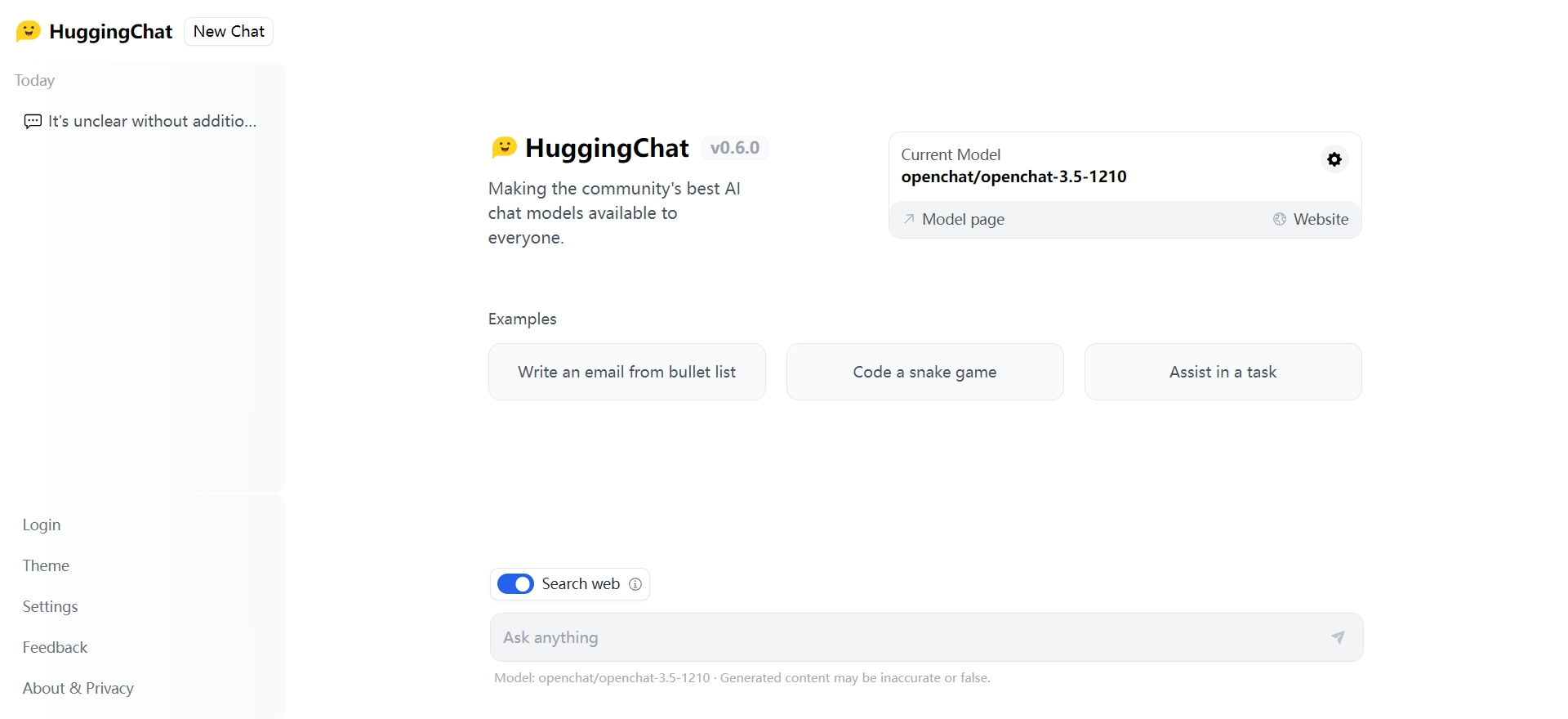 Hugging Chat