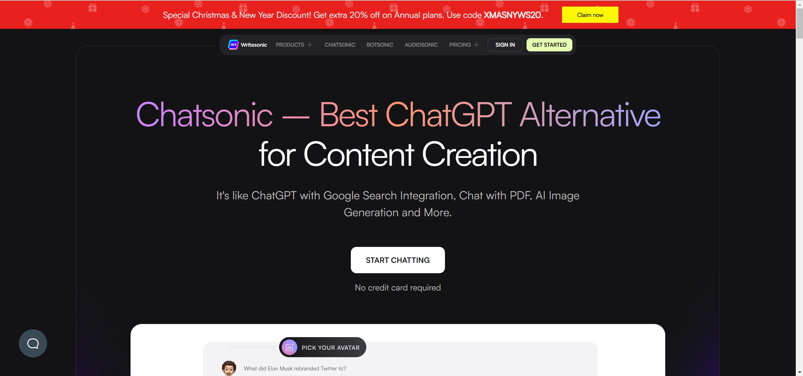 Chatsonic – AI ChatBot